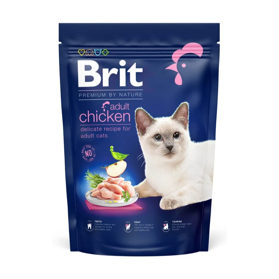 BRIT Premium by Nature, Kurczak, sucha karma dla kotów, 800g: ceny i cechy