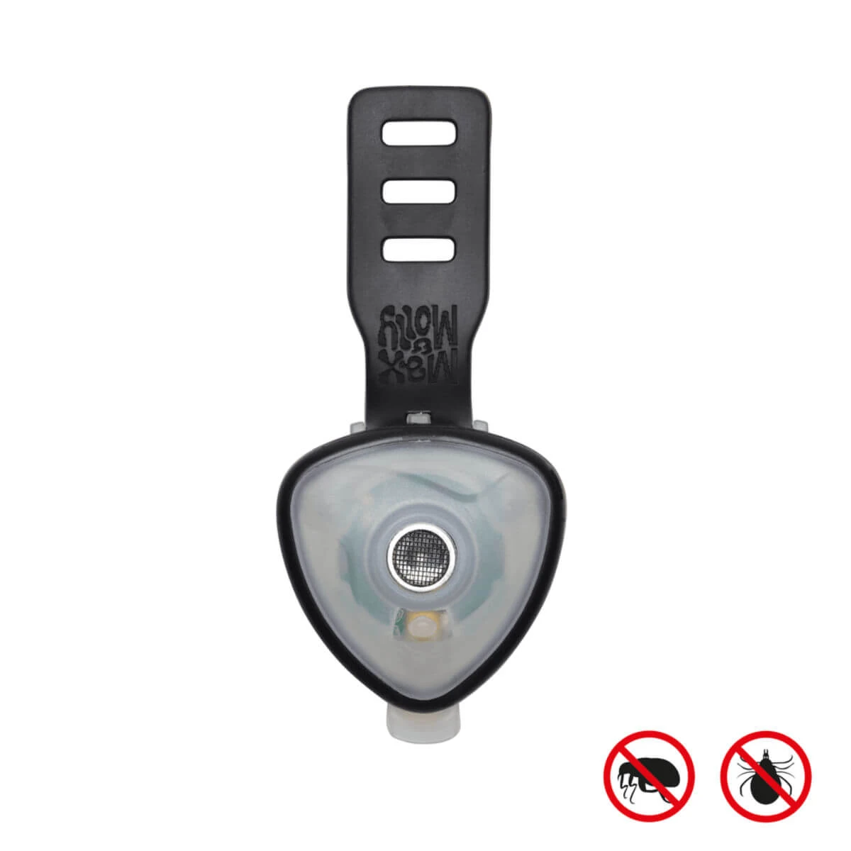 MAX & MOLLY Soundshield Ultrasonic Technology Teken & Vlooien, hondenafweermiddel, XS-XL, ultrasoon afweermiddel, zwart, 1 stuk