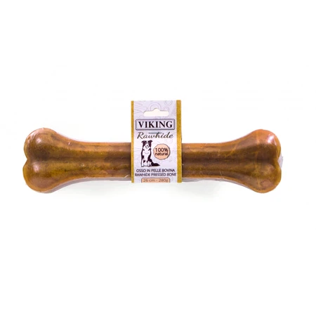 LEOPET Viking Geperste Leren Botten, L-XL, Rundvlees, graanvrij beloningszakje voor honden, 280g