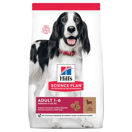 Hill's SP Canine Adult Medium Cordero y Arroz, 2,5 Kg