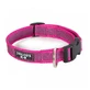 JULIUS-K9 Color & Gray, verstelbare halsband met handvat honden, nylon, 25mm x 39-45cm, roze