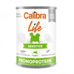CALIBRA Life Sensitive, XS-XL, Królik, bezzbożowa mokra karma w puszce z pojedynczą porcją białka dla psów, układ pokarmowy, (pasztet), 400g: ceny i cechy