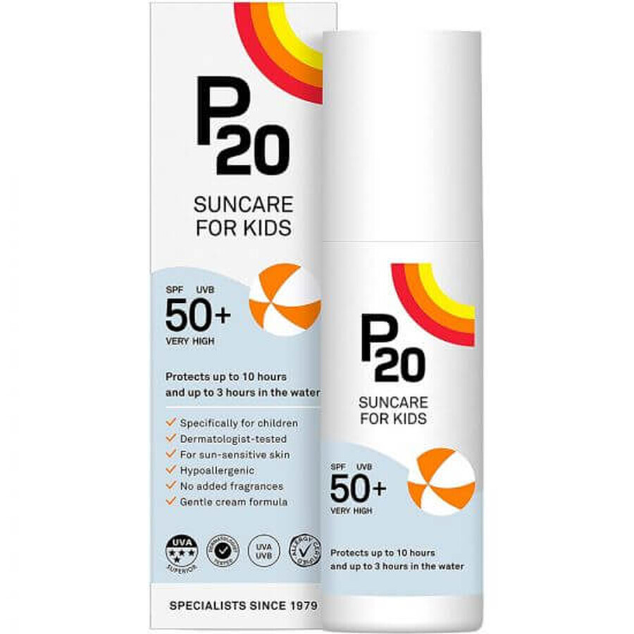 Crema pentru copii cu protectie solara SPF50+, 100 ml, Riemann P20