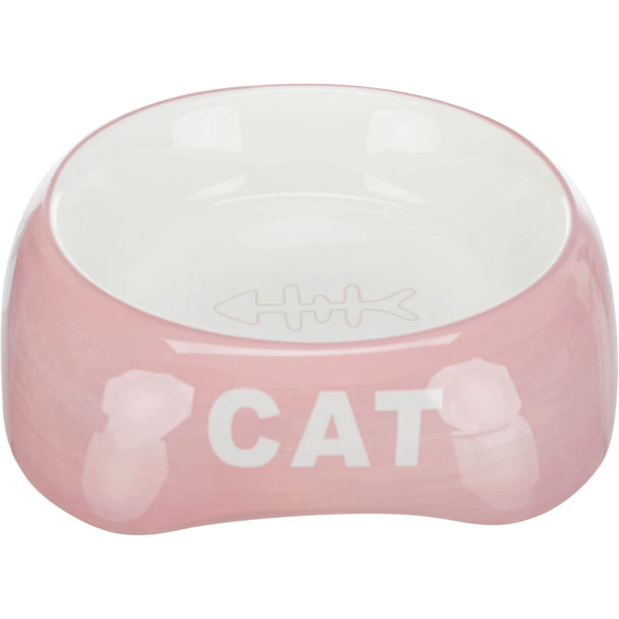 TRIXIE Cat, kattenbak, asymmetrisch, keramiek, verschillende kleuren, 0,2l, ⌀13cm