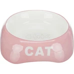 TRIXIE Cat, kattenbak, asymmetrisch, keramiek, verschillende kleuren, 0,2l, ⌀13cm