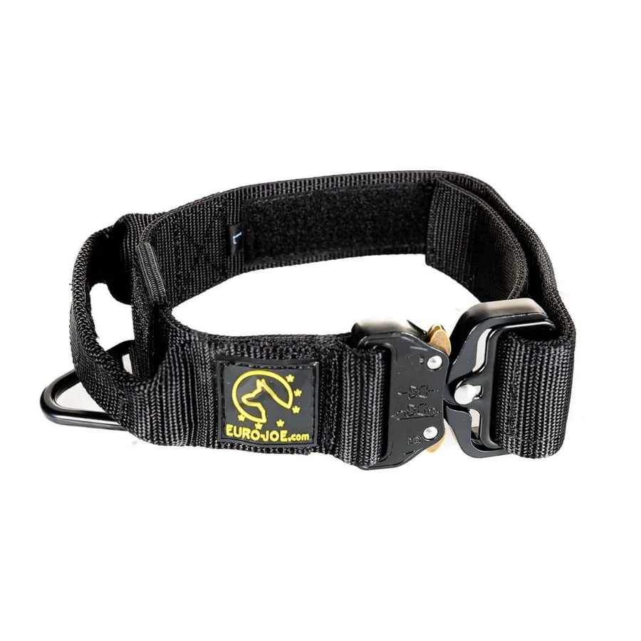EURO JOE Tactical TC2+, obroża dla psa, uchwyt kontrolny, nylon, czarna, klamra Cobra, XL(25-53 x 3.8cm): ceny i cechy
