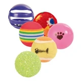 Trixie, juguete de pelotas variadas, gatos, multicolor, 3,5-4cm, 6 uds.