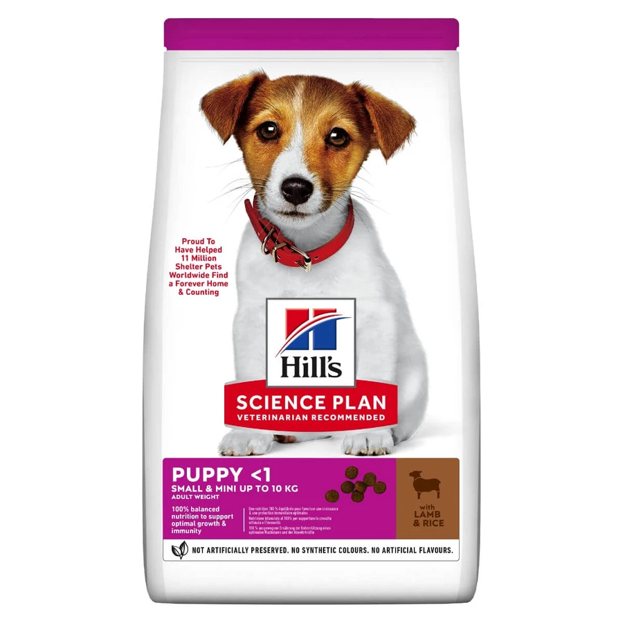 HILL'S Science Plan Puppy XS-S, Honing en Rijst, droogvoer voor jonge honden, 3kg