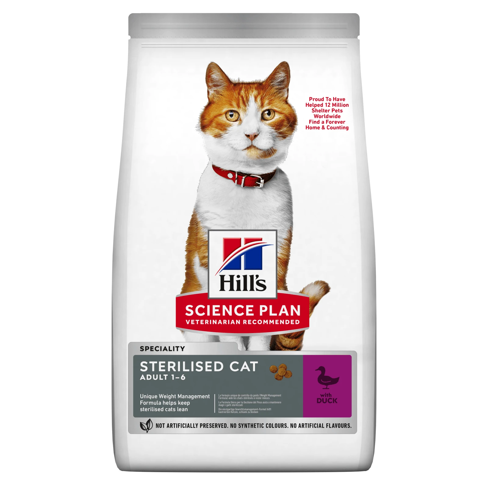 HILL'S SCIENCE PLAN Adult Sterilized, Eend, droogvoer voor gesteriliseerde katten, 3kg