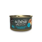 SCHESIR After Dark, Pollo e Uovo di Quaglia, cibo umido per gatti in scatola senza cereali, (in zuppa), 80g