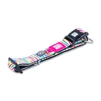 MAX & MOLLY Smart ID Magic Magic Zebra, dog collar, adjustable, polyester, white, trident buckle, XS(22-35 x 1cm)