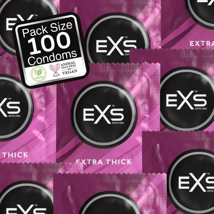 EXS Extra Safe Condoms - 100 Pieces