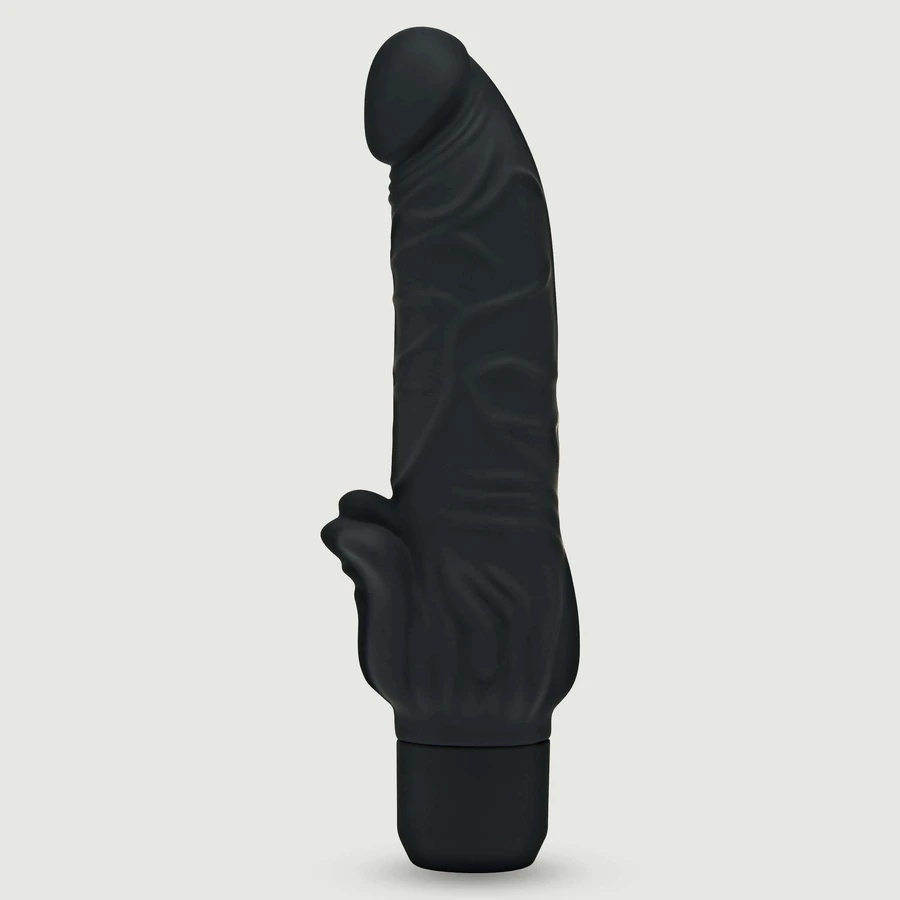 Silicone Realistische Clitoris Stimulerende Vibrator - Zwart