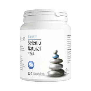 Selenium Natural, 200 mcg, 120 filmomhulde tabletten, Alevia