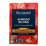 Ginkgo Biloba, 20 ampollas, Laboratorios Dietaroma