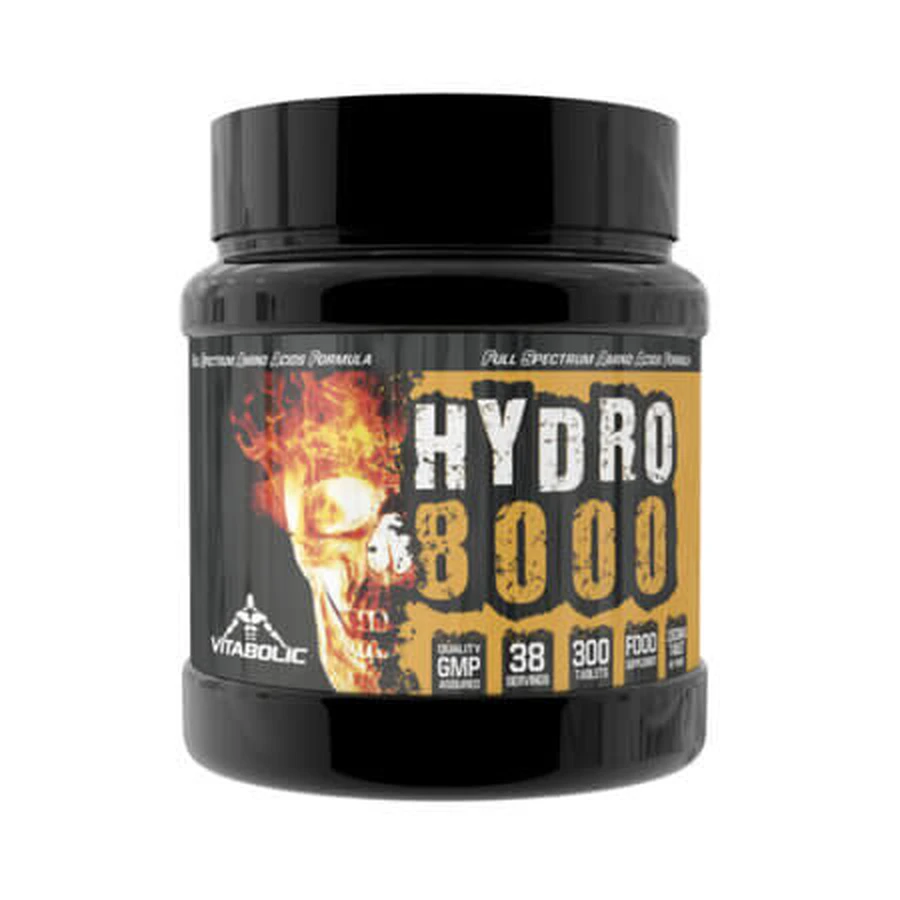 Acides aminés Hydro 8000, 300 comprimés, Vitabolic