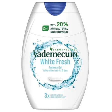 Tandpasta 2in1 White Fresh, 75 ml, Vademecum