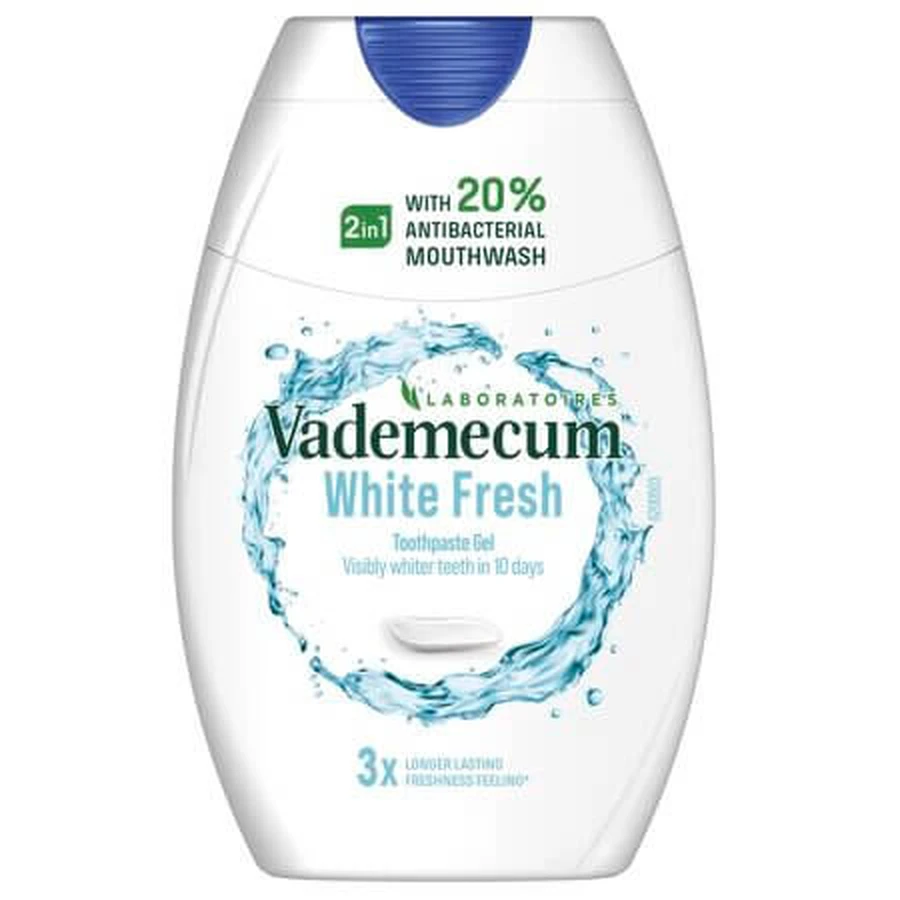 Dentifricio 2in1 Bianco Fresco, 75 ml, Vademecum