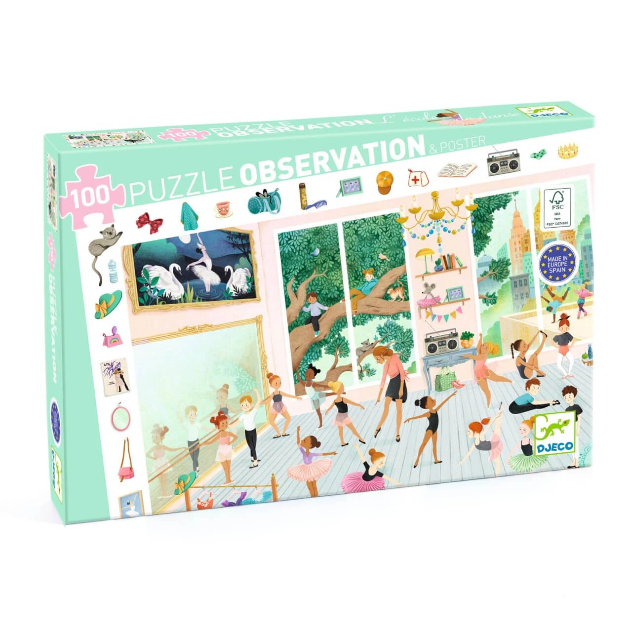 Dansschool observatiepuzzel, Djeco