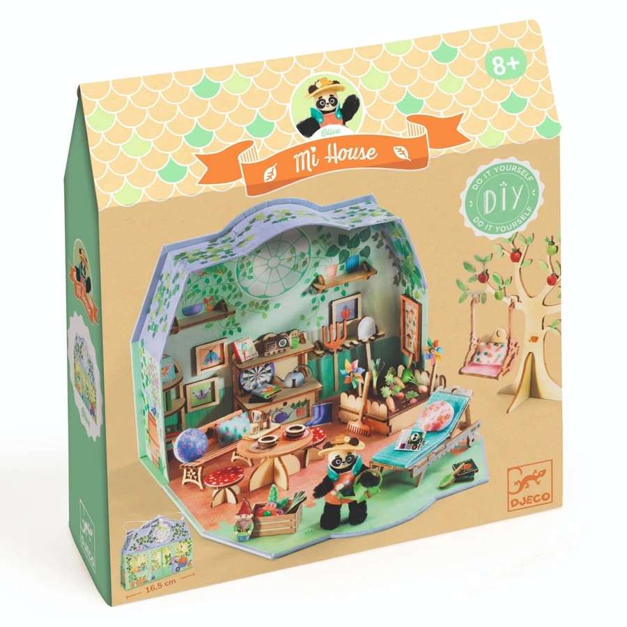 Miniaturhaus zum Zusammenbauen und Ausmalen Olive, Djeco