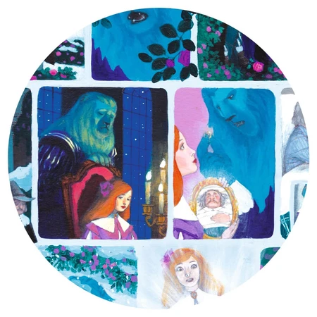 Puzzelverhaal Beauty en het Beest, Djeco