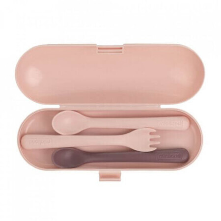 Terra Blush ergonomisches Baby-Besteck, +4 Monate, Miniland