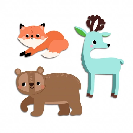 Eerste stickers Bosdieren, Djeco