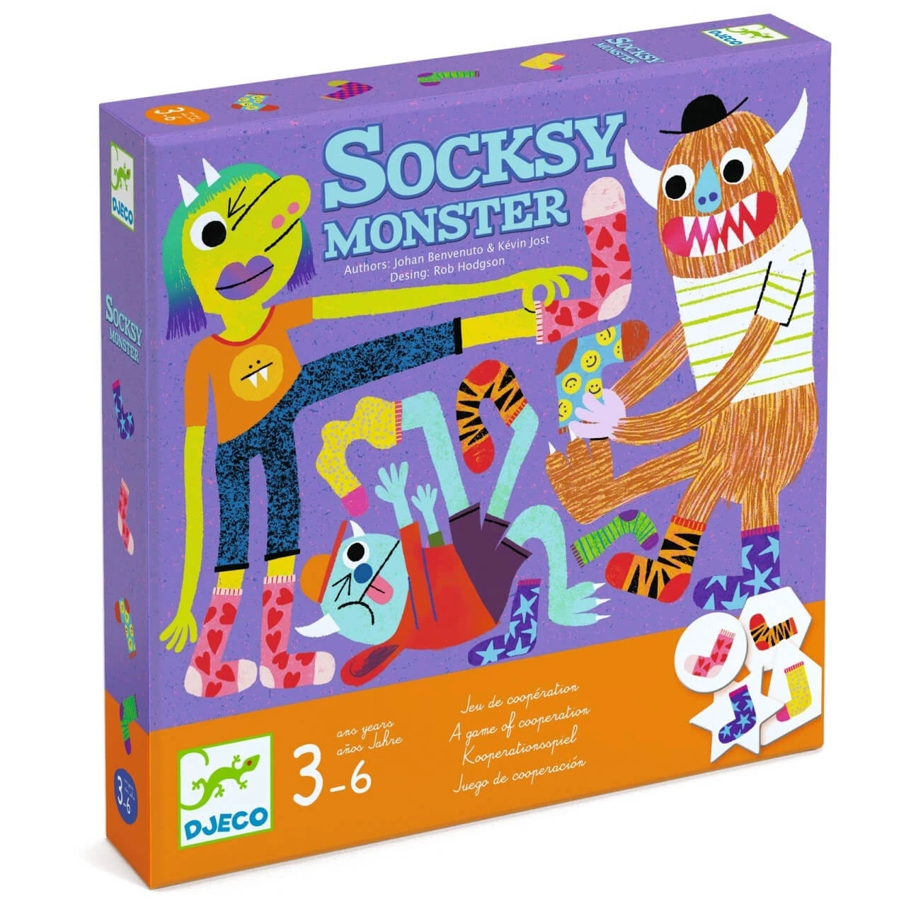 Samenwerkingsspel Socksy Monster, Djeco