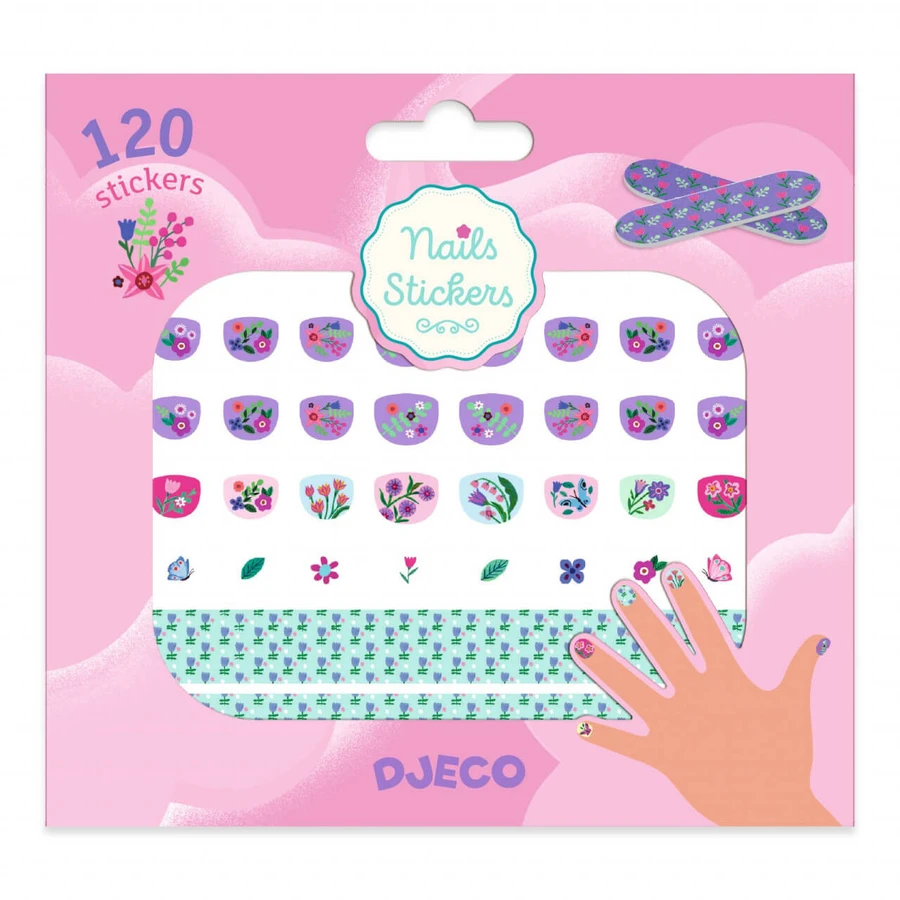 Blumen-Nagelsticker, Djeco