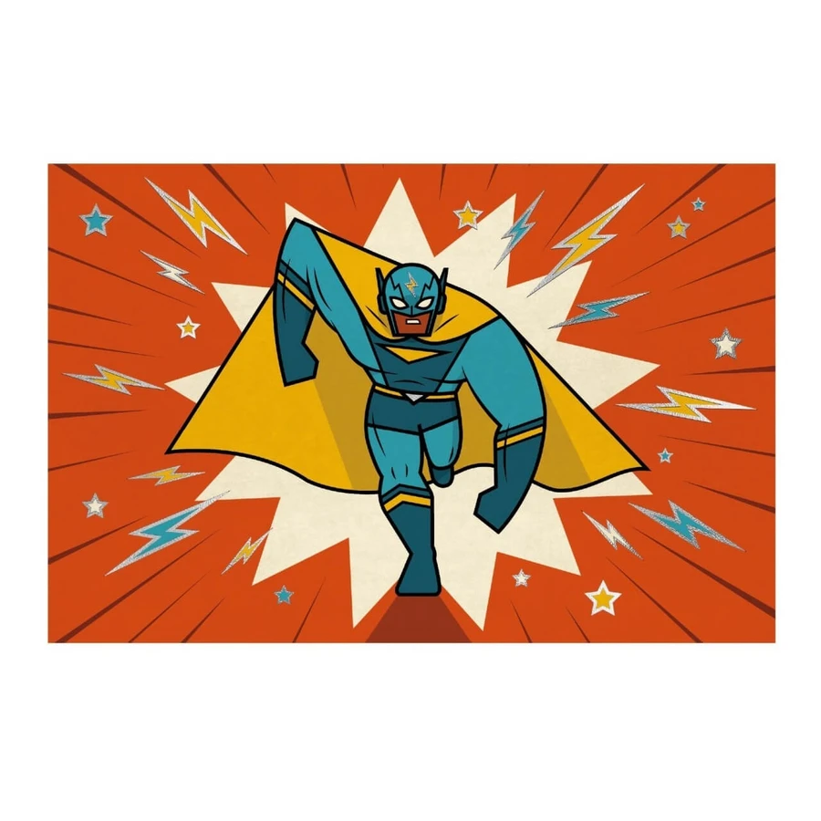 Superhelden uitnodigingsset, Djeco