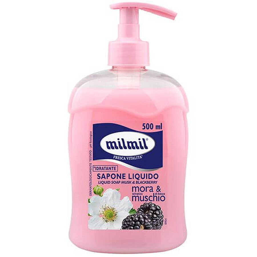 Sapone liquido Blackberry & Musk, 500 ml, Mil Mil