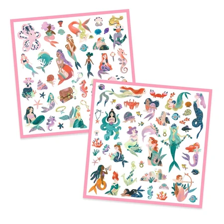 Sirenes metalen stickers, Djeco