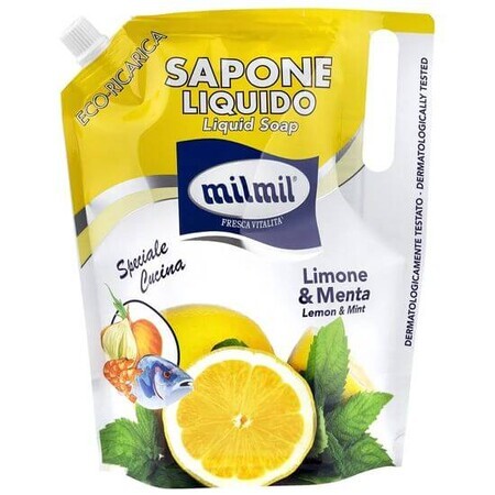 Recharge de savon liquide Lemon & Mint, 900 ml, Milmil