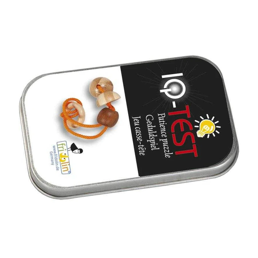 Logic game IQ release ring in metalen doosje-3