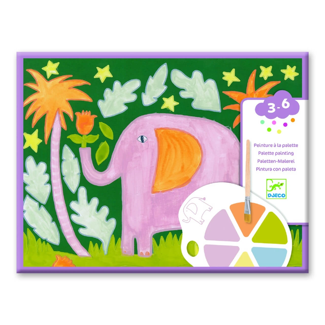 Creatief schilderspel Wilde dieren, Djeco