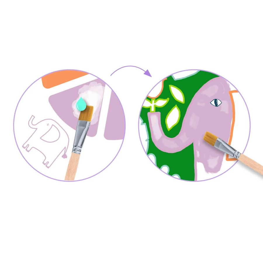 Gioco di pittura creativa Animali selvatici, Djeco