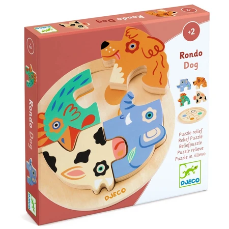 Puzzle en bois Rondo Dog, Djeco