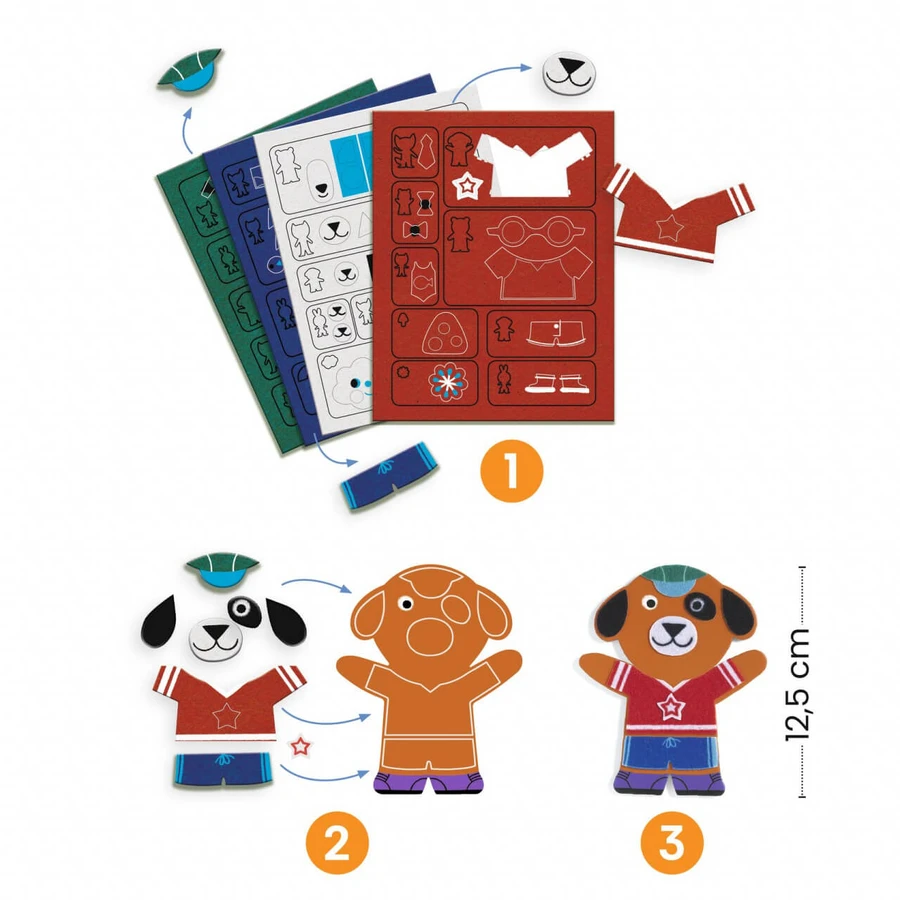 Creatief doe-het-zelf-spel Funky Funky Family, Djeco