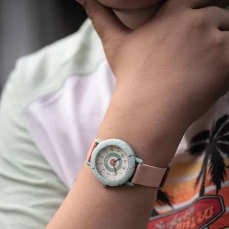 Horloge à main à encre rose, Djeco