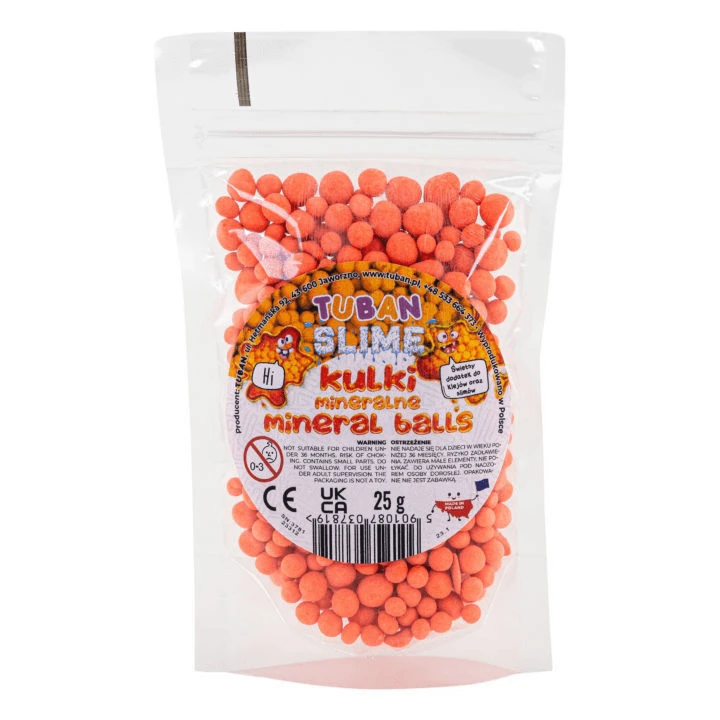 Minerale slijmballen, oranje, 25 g