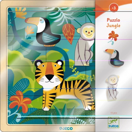Drewniane puzzle Djeco Jungle: ceny i cechy