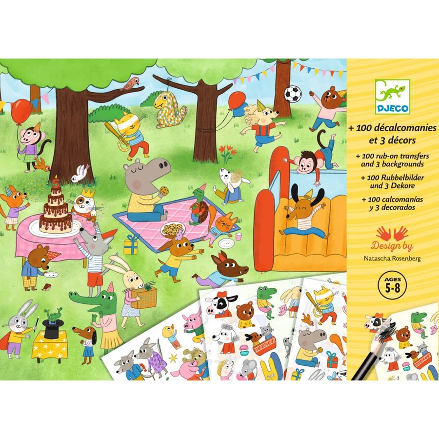 Creatief transferspel met feestthema, Djeco