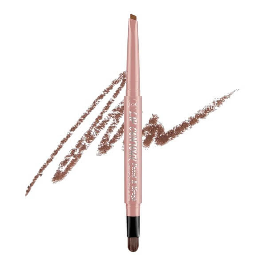 J.Cat Beauty Lip Contour Potlood &amp; Brush, automatische lipliner met penseel 207 Toffee, 0,22 g