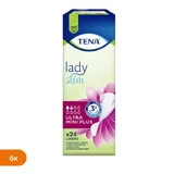Set van 6 x TENA Lady Slim Ultra Mini Plus, inleggers, 24 stuks.