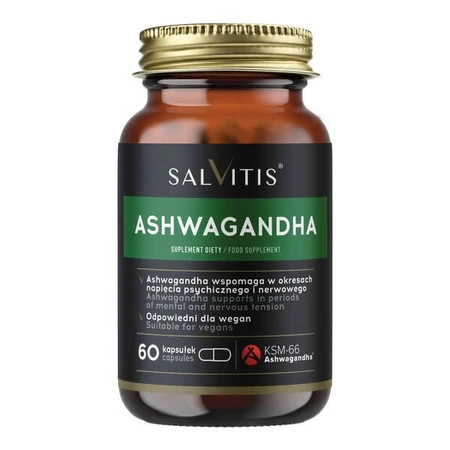 Salvitis Ashwagandha, cápsulas, 60 uds.