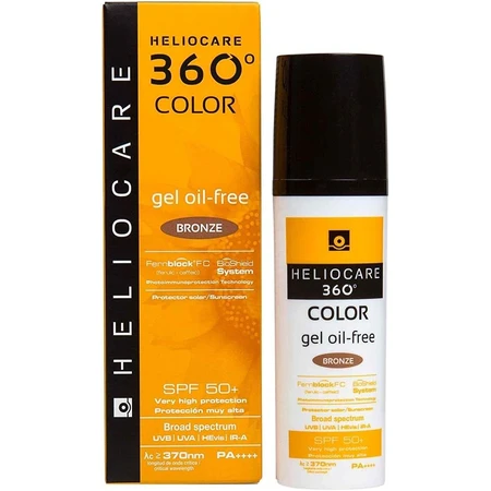 Heliocare 360º Gel-Oil Free SPF50 color, Bronce, 50 ml