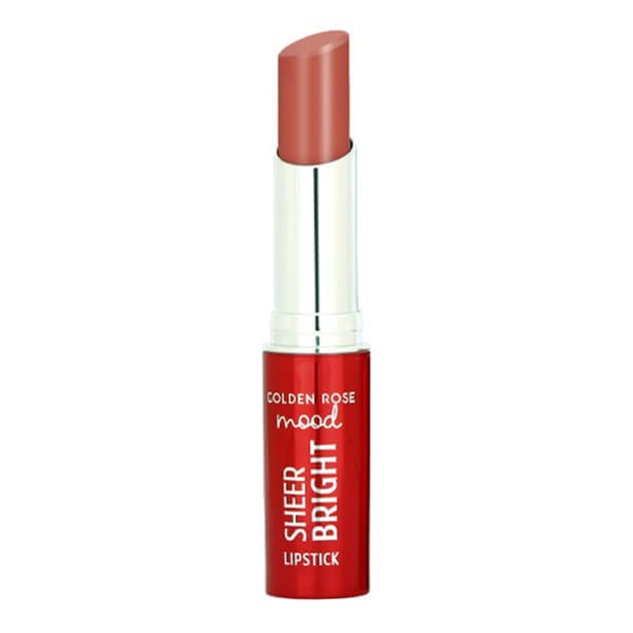 Golden Rose Mood Sheer Bright Lipstick, rossetto lucido, 101, 3,3 g