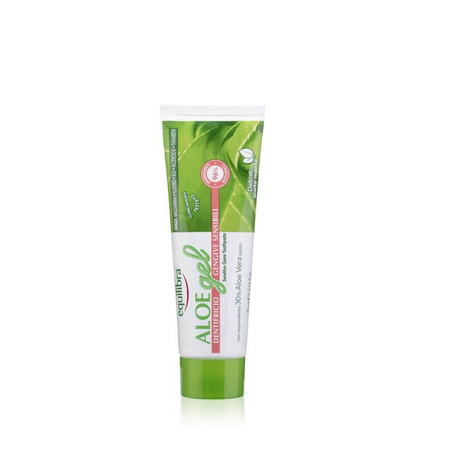 Aloe Sensitive Teeth and Gums Gel, 75 ml, Equilibra