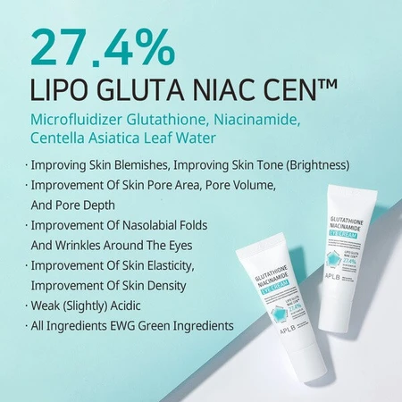 APLB Glutathione Niacinamide Eye Cream, eye cream with glutathione and niacinamide, 20 ml