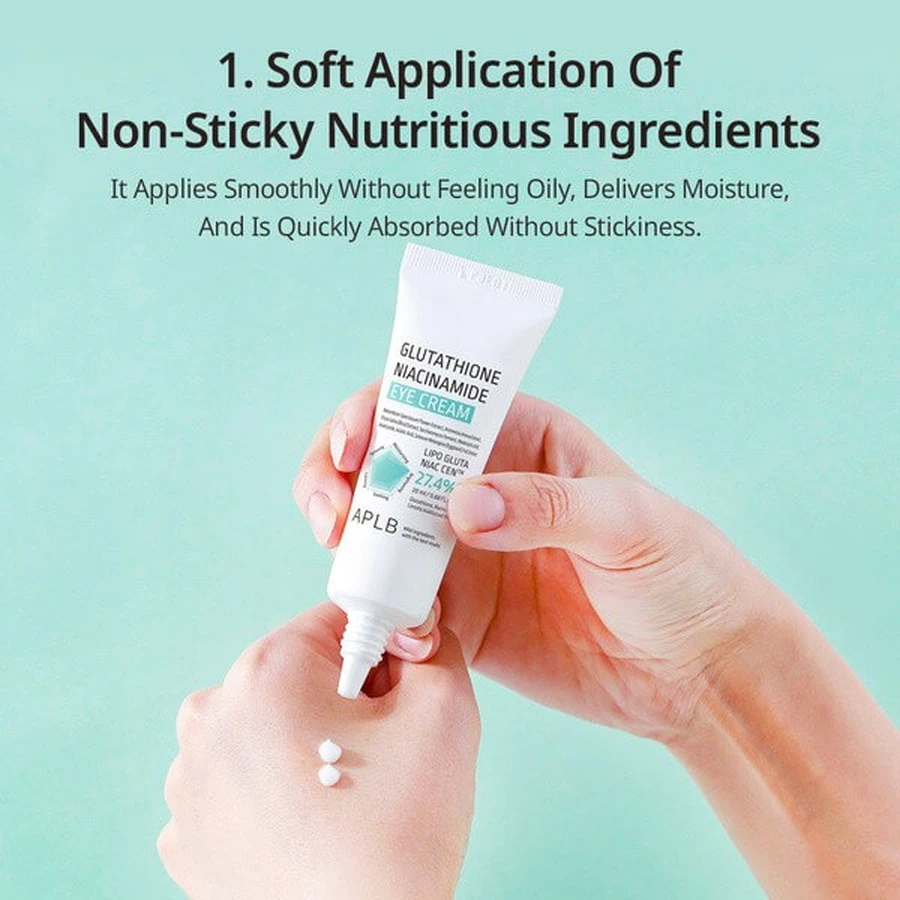 APLB Glutathione Niacinamide Eye Cream, eye cream with glutathione and niacinamide, 20 ml